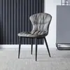 Silla de Comedor para Uso Doméstico, Silla de Comedor Nórdica Moderna Minimalista, Silla de Celebridad de Internet de Lujo Ligero con Respaldo de Hierro, Adecuada para Hotel o Cafetería