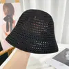 Sombrero de pescador de punto hueco de color sólido estilo japonés para mujer, sombrero de protección solar de ala ancha para primavera y verano, sombrero de ala para adelgazar la cara