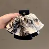 Pinza para el Pelo con Estilo Francés Retro de Moda Estilo Falda, Pasador Elegante de Lujo Ligero con Estampado, Pinza de Tiburón Elegante para la Parte Posterior de la Cabeza