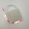 Nuevo Bolso de Mano Tejido de Cristal Blanco Amoroso Bolso Hecho a Mano Bolso Perla Amorosa Accesorios de Ropa Bolso Venta al por Mayor