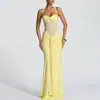 Amazon Transfronterizo 2025 Nuevo Elegante Vestido Largo Plisado para Mujer Comercio Exterior Moda Sexy Espalda Descubierta Vestido de Cadera