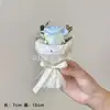 Mini Ramo Pequeño para Reunión de Bolsillo Flor Artificial Rosa Regalo para Novio Novia Recuerdo Cumpleaños Qixi Día de San Valentín