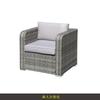 Sofá nórdico para patio exterior, para villas, jardines, hoteles, balcones exteriores, sofá de bambú y ratán, mesa de té, muebles combinados