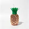 Produto Mais Vendido da Amazon: Copos Atacado em Formato de Frutas, Copos Criativos para Suco, Copos com Canudo de Abacaxi Galvanizado