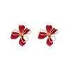 Pendientes Exagerados de Flor Hueca Estilo Europeo y Americano Aguja de Plata, Pendientes de Lujo Ligero de Gama Alta, Accesorios para Orejas de Temperamento Elegantes y Exquisitos