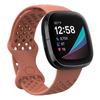 Correa de silicona deportiva para reloj inteligente Fitbit Versa 3 Sense, correa de muñeca hueca de TPU