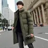 Inverno 2023 Novo Tamanho Grande Masculino Estilo Coreano Casual Moda Versátil Quente Casaco de Algodão, Comprimento Médio, Sem Mangas