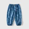 Calça Repelente de Mosquitos para Bebê Estilo Fino Primavera e Verão Unissex Calça Longa Casual Infantil Calça de Dormir Infantil Calça Lanterna Calça Esportiva para Bebê