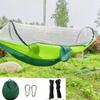 Hamaca Colgante para Árbol con Mosquitera Anti-mosquitos Columpio para Exterior Viaje Camping Individual Doble Nailon Hilado Tela de Paracaídas Transpirable