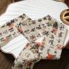 Nuevo Estilo Chino Bufanda de Seda Hoja de Loto Tinta Diadema Atada con Botella de Vino de Vidrio Cerámica Pañuelo de Cabeza Atado Retro Cinta de Caja de Regalo Larga