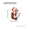 Varias pegatinas electrostáticas para ventana con temática de bolsas de regalo de Papá Noel de Navidad para decoración del hogar, pegatinas de cristal visibles por ambos lados