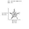 Broche Ins Estrela de Cinco Pontas com Zircônia, Acessório de Moda de Alto Padrão Nichado, Decoração Elegante e Estilosa para Terno, Atacado