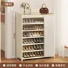 Sapateira para Entrada de Casa, Armário de Sapatos Interno Elegante Simples de Múltiplas Camadas, À Prova de Poeira, Casa de Aluguel, Novo Modelo Quente 2025