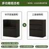 Estantería de Estilo Medieval, Estante de Almacenamiento de Pared a Techo, Gabinete de Rejilla Negra para Sala de Estar, Gabinete de Almacenamiento, Estantería Combinada para Ventana de Mirador