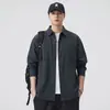 Camisa de manga larga para hombre de algodón puro, nuevo modelo otoño 2026, estilo old money, corte holgado, versátil, casual, sobrecamisa para hombre con cuello