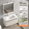 Gabinete de Baño Grande de Acero Inoxidable con Arco Lavabo Integrado para Baño Combinación de Gabinete Lavamanos con Fregadero Retenedor de Agua