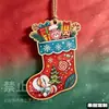 Artesanías de madera para decoración navideña del hogar, clips de soldado de nogal, decoraciones de hombre de jengibre para escaparates, adornos colgantes