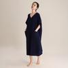 Cardigan Série Gaze Personalizada pelo Fabricante Roupa de Casa Gaze de Camada Dupla Lisa Decote em V Pijama Feminino Algodão Conjunto Primavera/Verão