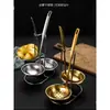 Aço Inoxidável 304 Concha para Sopa e Escumadeira para Panela Quente Suporte de Colheres para Pendurar de Restaurante Suporte para Colheres de Panela Quente Conjunto de Colheres para Sopa de Panela Quente