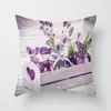 Fronha Decorativa de Cor Florido Estilo Pastoral Fronha Criativa de Couro de Pêssego para Almofada de Costas de Quarto e Estudo