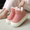 Chinelos de Algodão com Solado Grosso de Inverno, Chinelos de Algodão Leves para Homens e Mulheres Totalmente Fechados, Sapatos de Casa Acolchoados com Lã e Espessados, Sapatos Peludos que Parecem Pisar em Merda