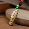Colar de Osso de Camelo de Xizang Cordão Feito à Mão Corrente para Clavícula Escultura em Osso de Fluxo Reverso Pingente de Guanyin Corrente para Pescoço