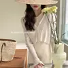 Cardigan de Proteção Solar de Verão Top de Manga Longa em Seda Gelo para Mulheres Estilo Coreano Versátil Leve Xale Curto Blusa com Jaqueta