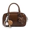 Bolso de Bolos de Diseño Único para Mujer, Lindo Bolso de Mano Retro Nuevo de Primavera y Verano, Bolso Boston de Hombro Único Cruzado