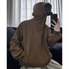 Suéter con gorro grande para hombre, sudadera corta estilo americano, primavera y otoño, cálido y bonito, marca popular en internet Ruan Shuai, abrigo de calle alta