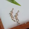 Accesorios de Estilo Antiguo Dinastía Han DIY Colgante de Rama de Ginkgo Flor de Rama de Cobre Fundido Conectado a Tocado de Novia Material para Accesorios del Cabello