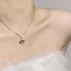 Collar de Conejo Agradable Rosa Dulce Lindo Cadena Clavícula Diseño Nicho Femenino Zodíaco Conejo Año de Vida Año Joyería Regalo