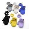Guantes de invierno para niños de 1 a 2 años, cálidos y gruesos, con forro polar, bonitos y pequeños, de lana con patrón bordado.