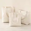 Bolsas de lona en blanco personalizables con logotipos, adecuadas para entrenamiento estudiantil y centros de tutoría, fines promocionales corporativos y como bolsas de lona ecológicas