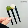 Grampo de Cabelo em Forma de U de Alta Qualidade Coreano Headband de Bola de Verão Grampo de Cabelo Headwear Versátil Grampo de Cabelo Flor de Pérola Headwear