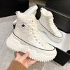 Botas de neve femininas 2023 inverno novo forrado com lã engrossado nordeste sapatos de algodão grandes combinam com tudo sola grossa cano alto esportivo tênis de pai