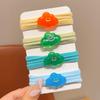Lazos para el cabello lindos para niños, color caramelo dulce, lazos para el cabello para niñas, gomas para atar el cabello, tendones que no lastiman al bebé, anillo para el cabello de alta elasticidad