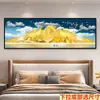 "Bendiciones Divinas" Pintura Decorativa para Sala de Estar, Estilo Chino Nuevo Rojo Tradicional, Nuevo Modelo 2026, Arte de Pared Autoadhesivo para Fondo de Sofá