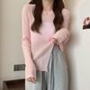 Camiseta de Manga Larga Protectora Solar Verano Nueva Llegada para Mujer Holgada Delgada Camisa Base Camiseta sin Mangas Sobrecamisa Top Irregular