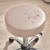 Funda Redonda para Taburete de Cuero PU Funda para Silla Funda Redonda para Asiento Funda para Silla Giratoria Funda de Cuero PU para Mesa de Silla de Comedor Impermeable a Prueba de Aceite Estilo Nórdico