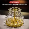 Conjunto de copos e dispensador de bebidas de luxo para uso doméstico, copos de bebidas premium, copos de shot de vidro, utensílios de bar criativos