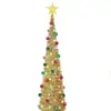 Pacote de árvore de Natal transfronteiriço 1,5 metros Árvore de Natal luminosa material de PVC árvore de Natal criptografada com decorações de bolas atacado