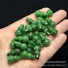 Jade Verde Seco Imitación Agujero Pasante Calabaza Tridimensional 12x10 Accesorio DIY Pulsera Accesorio para Joyería Cuenta Espaciadora Accesorio Estilo Vintage
