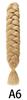 Peluca de trenza grande de color de comercio exterior xpression trenza sucia negra africana fibra química trenza grande