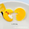Solito lindo de dibujos animados girasol flor de cinco pétalos luna Nube Blanca flor de cinco pétalos PVC pegamento suave parche para joyería DIY