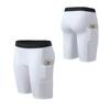 Mallas para hombre baloncesto fitness atletismo pantalones quintos alta elasticidad secado rápido shorts deportivos entrenamiento correr bolsillo leggings