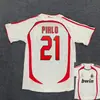0607 retro AC Milán No. 22 Kaka camiseta de visitante Liga de Campeones Pirlo AC camiseta de fútbol de manga corta venta al por mayor transfronteriza