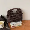 Bolso de Mano Tejido de Paja Hueca de Verano Transfronterizo 2026 Nuevo Estilo Bolso Cruzado de Hombro Único Estilo Coreano Bolso de Playa