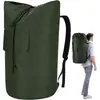 Bolsa Grande para Roupas Sujas Mochila de Lavanderia Suspensa Organizadora Mochila de Viagem Multifuncional Saco de Armazenamento para Mudança e Poeira