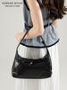 Bolsa de Axila Retro Tendência Design de Nicho para Mulheres Nova Versão Coreana Versátil Couro de Cera de Abelha Bolsa de Mão/Ombro de Alta Qualidade