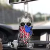 Decoraciones Acrílicas 2D de Calavera y Rosa para Halloween Colgantes para Coche Decoraciones Transfronterizas de Productos Nuevos